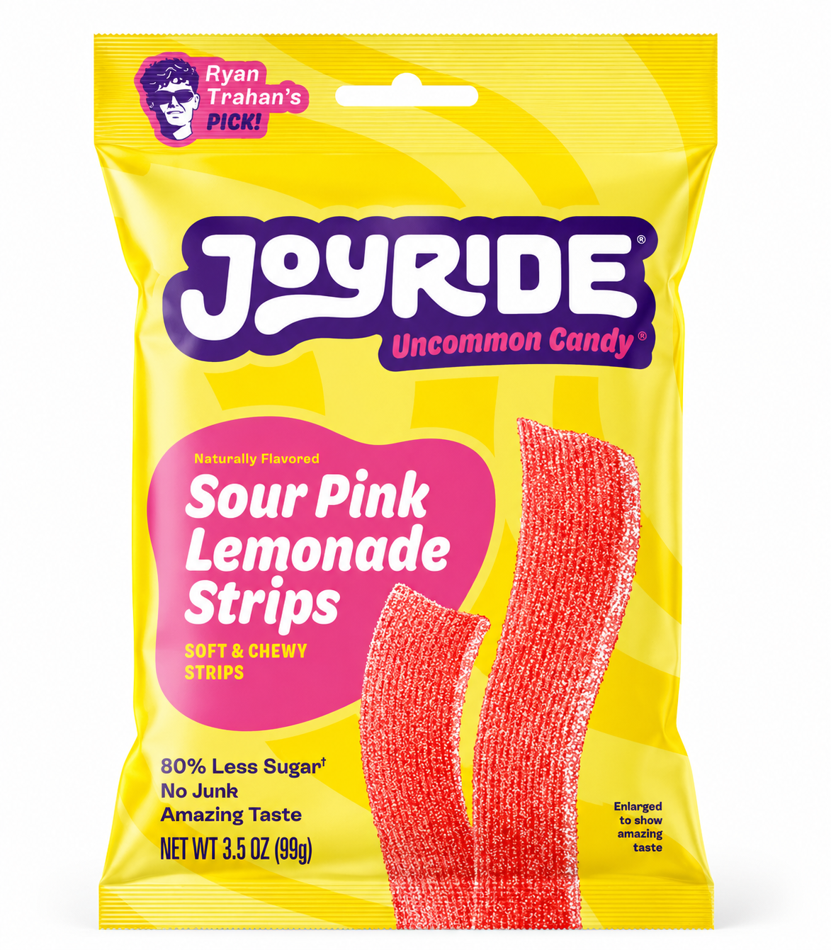 JOY RIDE Sour Pink Lemonade Strips (99 g) – The Viral Candy Strip Trend 🍋🔥